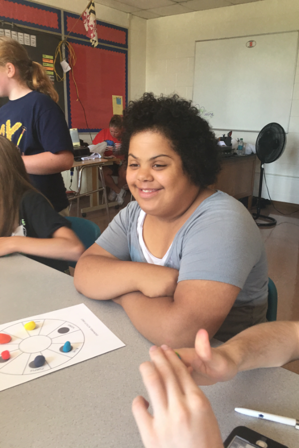 Campers making friends at Camp Caring