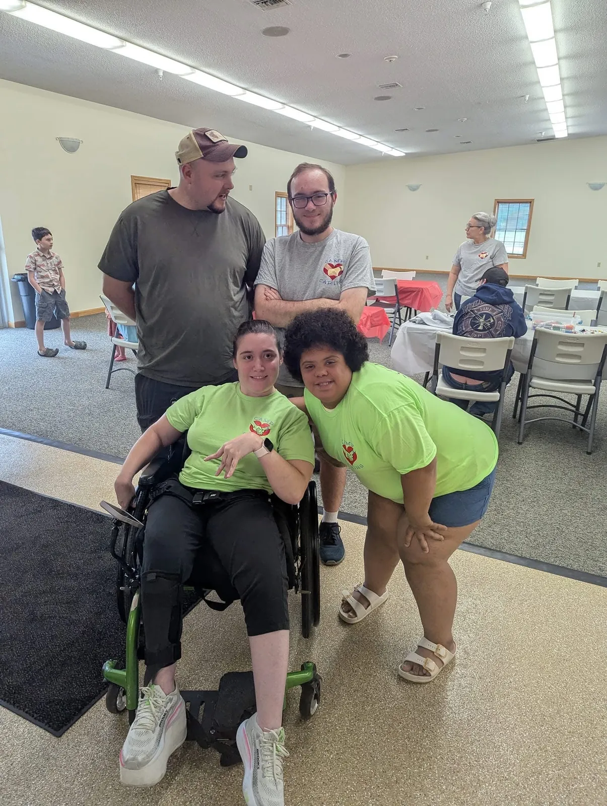 Camp Caring Summer Camp 2026 — campers and volunteers enjoying activities in Garrett County, Maryland